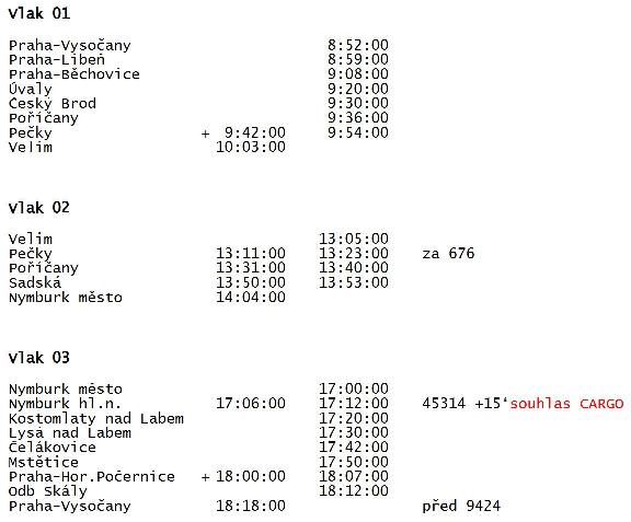 Timetable